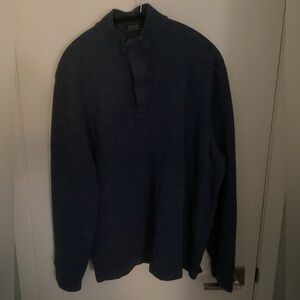 Polo Ralph Lauren Men's Navy Zip-Up Sweater 100% Cotton XXL
